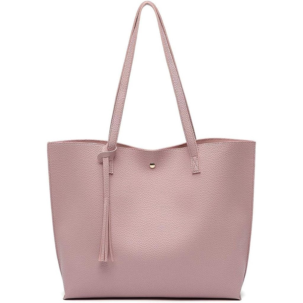 Women's Baby Pink Soft Faux Leather Shoulder Bag